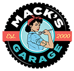 Mack's Garage logo for the footer